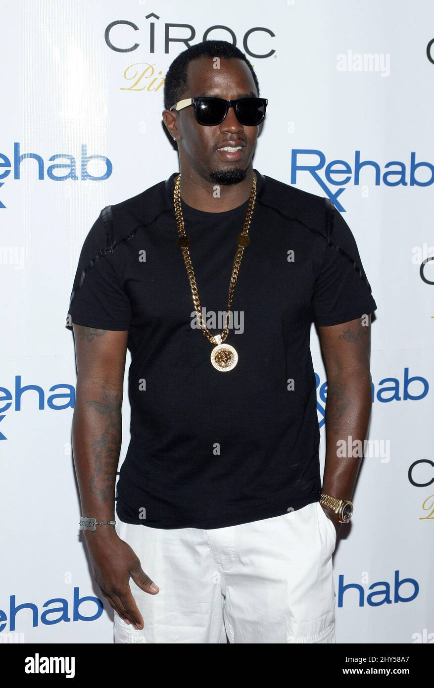 Puff Daddy attending a photocall in Las Vegas, Nevada Stock Photo - Alamy