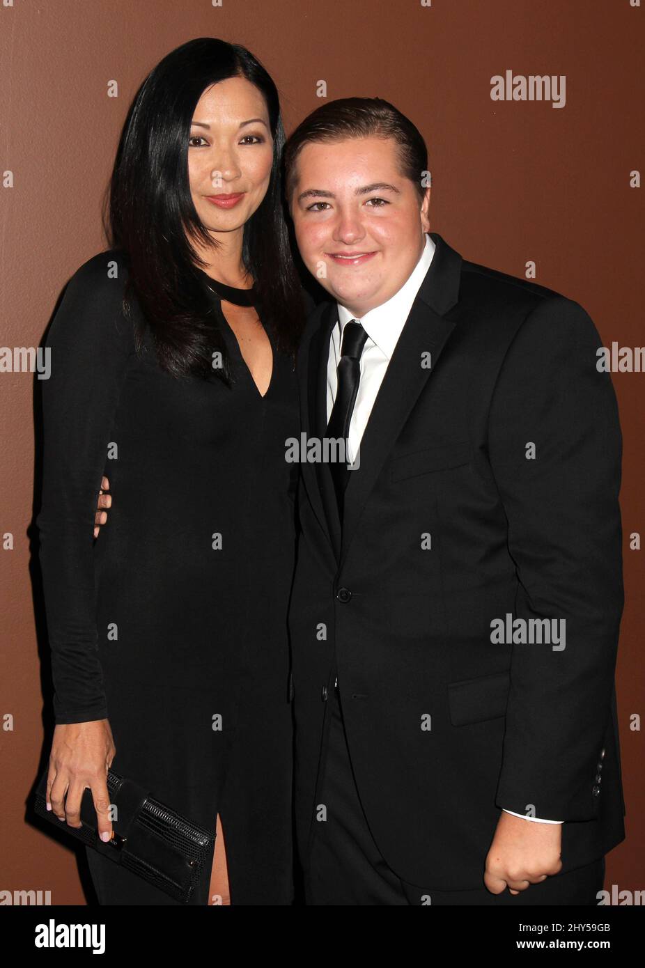 Deborah Lin and Michael Gandolfini attending "The Drop" premiere held at the Sunshine Theatre in