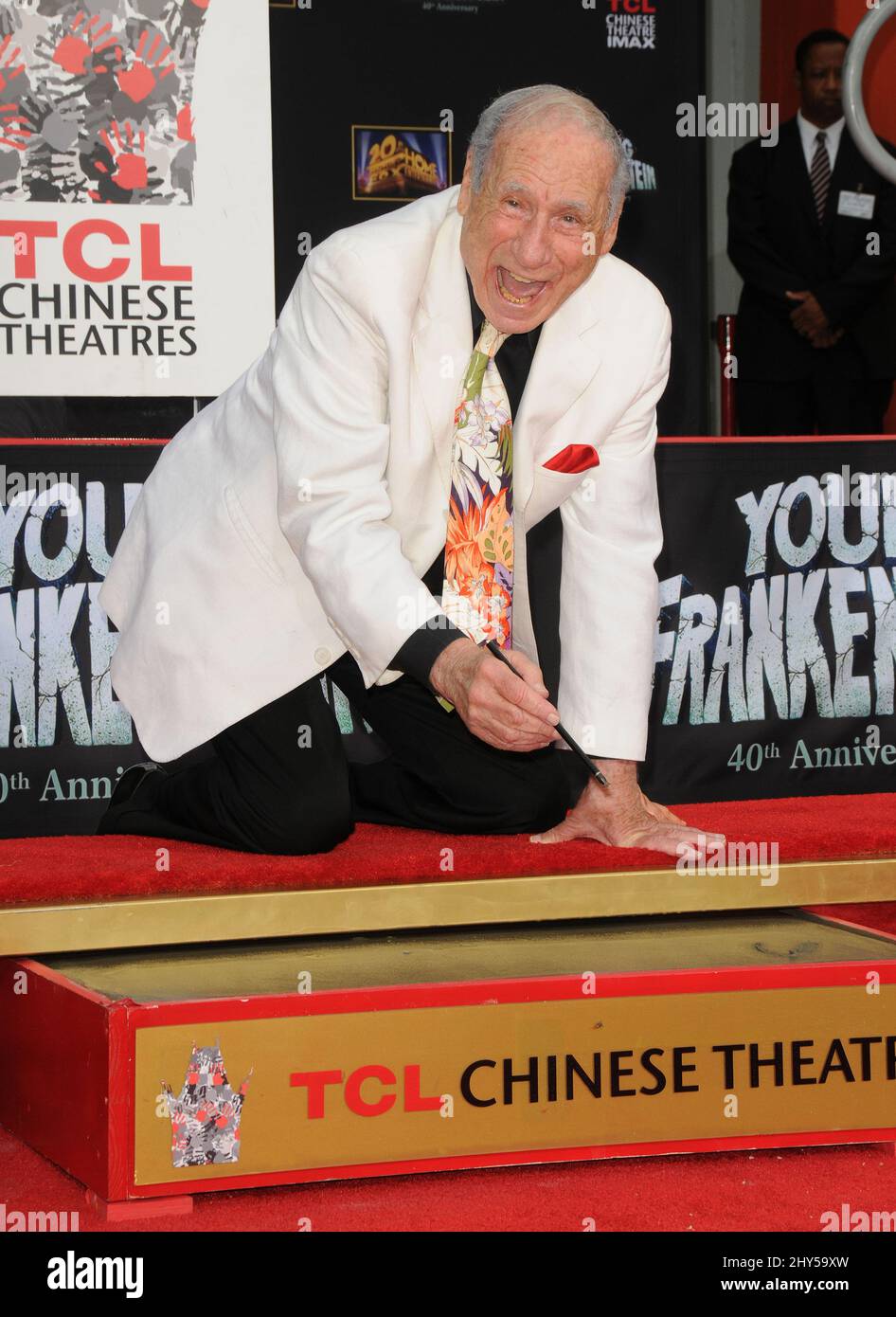 Mel Brooks during a ceremony honoring Mel Brooks with his Handprints