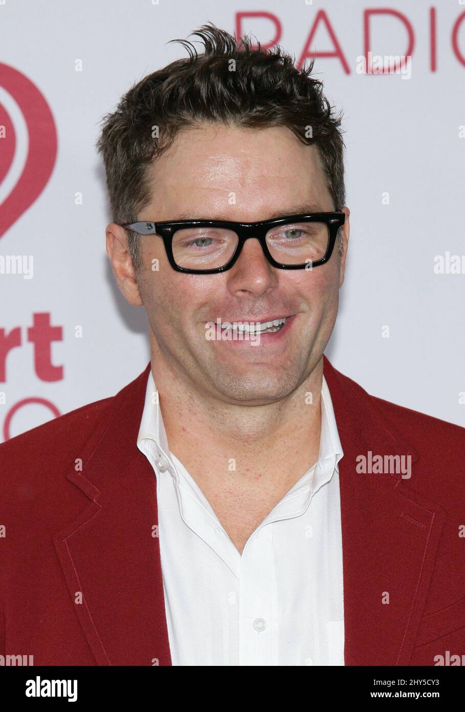 Bobby Bones arriving for Day 1 of the IHeartRadio Music Festival at the