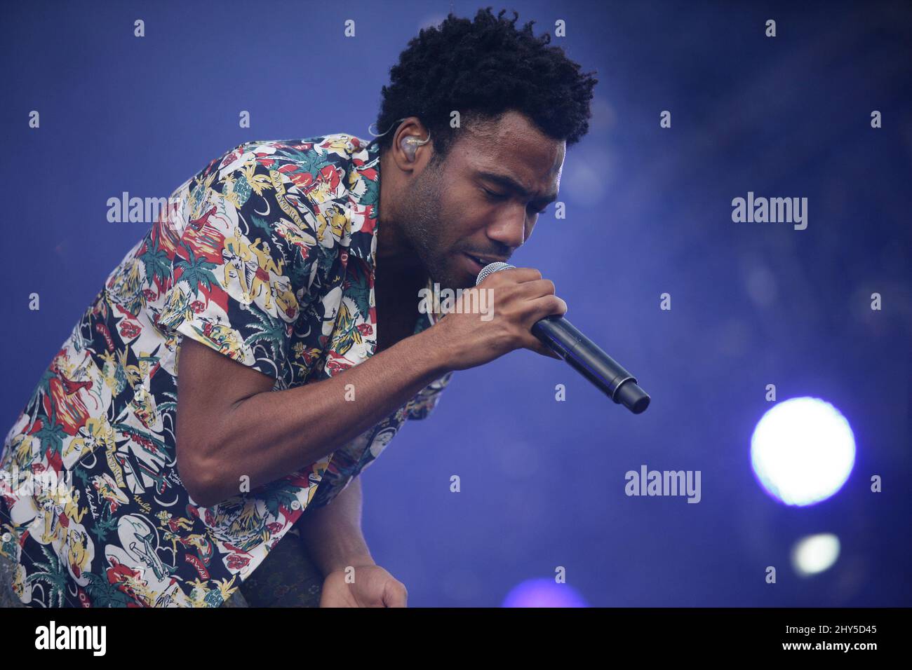 Childish Gambino during Day 2 of the IHeartRadio Music Festival at The Village, Las Vegas, September 20, 2014. Stock Photo