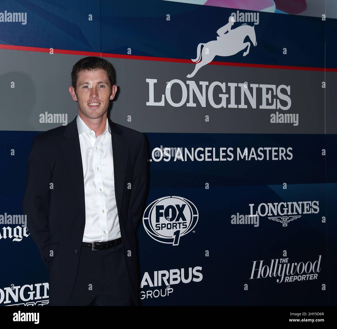 Scott Brash attending the Longines Los Angeles Masters held at the Los Angeles Convention Center in California. Stock Photo