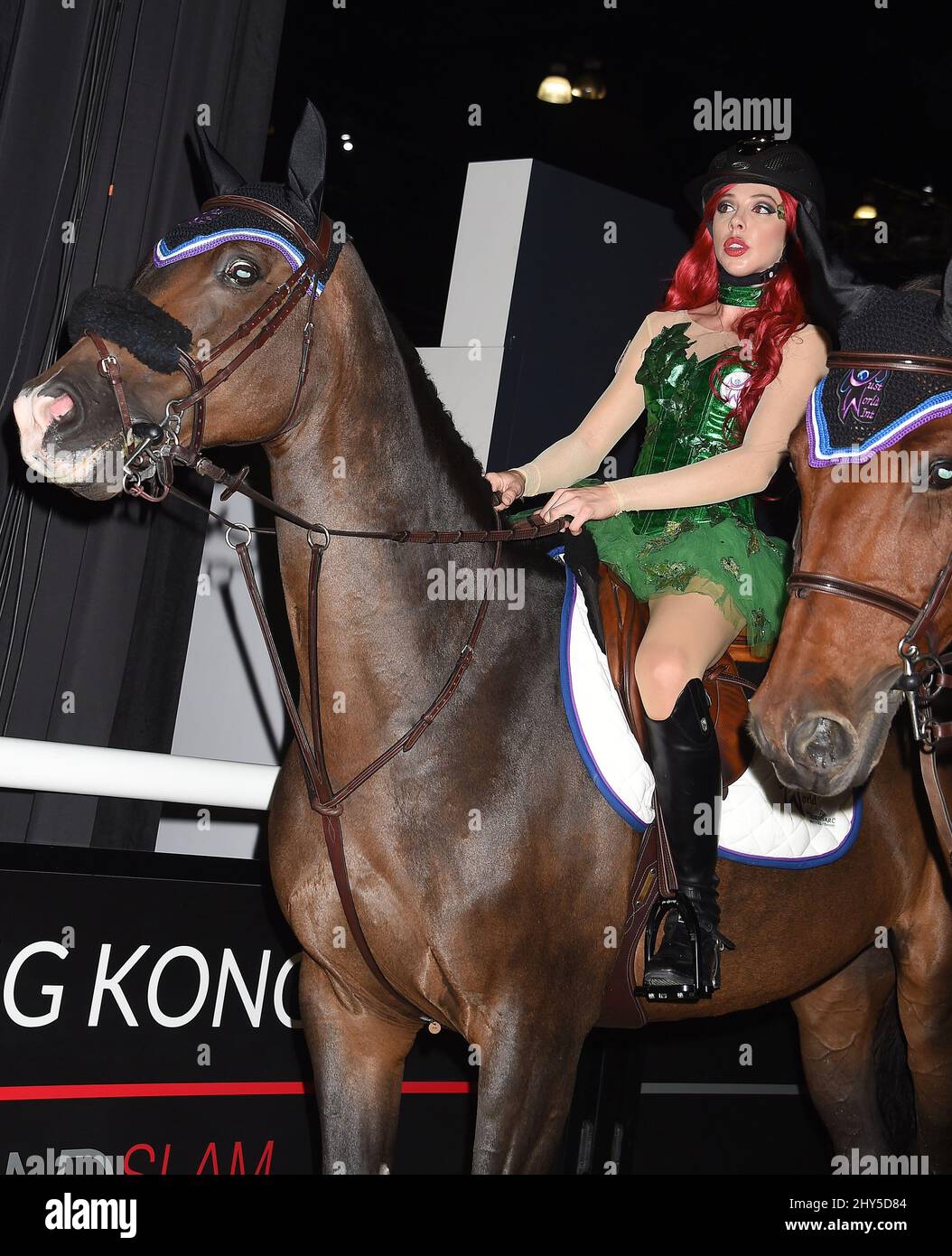 Hannah Selleck during the Longines Los Angeles Masters Charity Pro-Am held at the Los Angeles Convention Center. Stock Photo