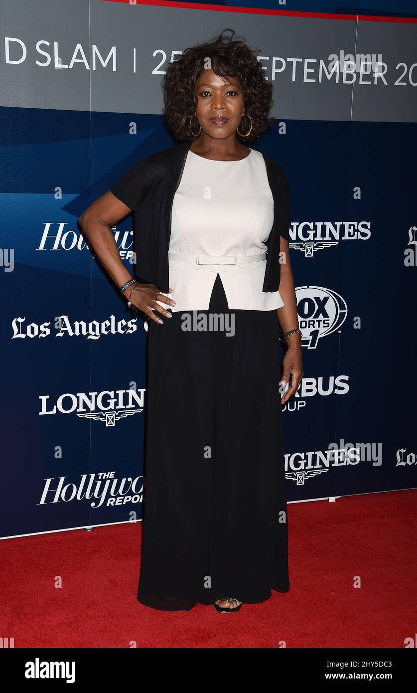 Alfre Woodard attending the Longines Los Angeles Masters 'Charity Pro-Am Style & Competition' benefiting Amade Mondiale held at the Los Angeles Convention Center. Stock Photo