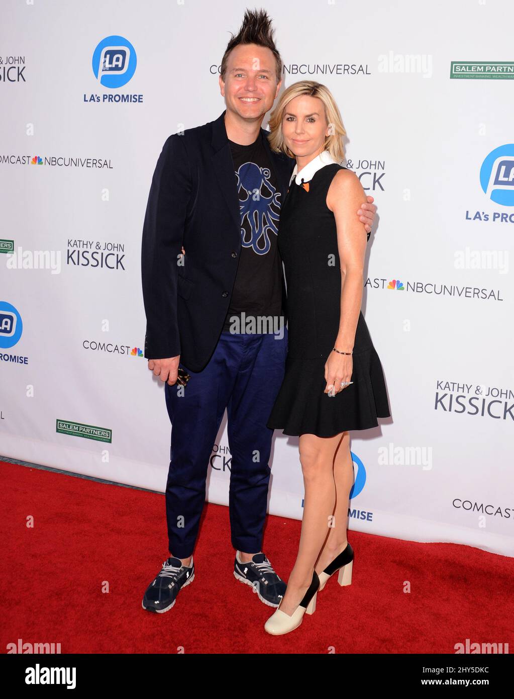 Mark Hoppus, Skye Everly attending the 2014 LA's Promise Gala, Los ...