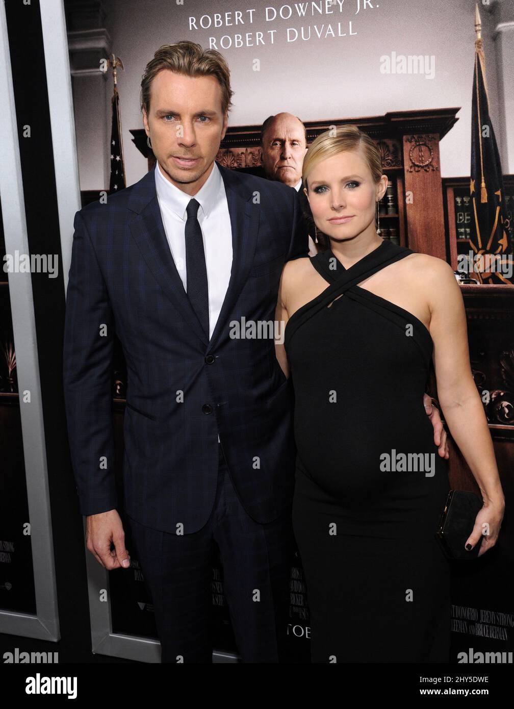 Dax Shepard & Kristen Bell attending 'The Judge' Los Angeles Premiere at the Academy of Motion Pictures, Beverly Hills, CA, October 1, 2014. Stock Photo