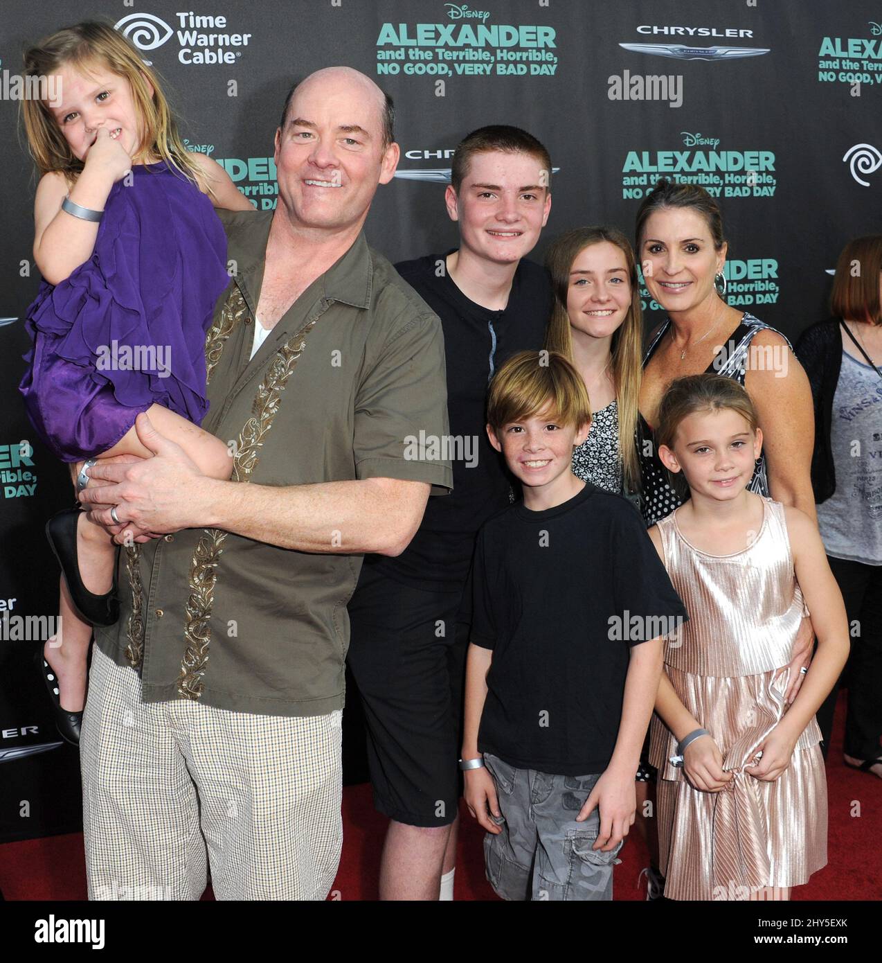 David Koechner attends the 'Alexander And The Terrible, Horrible, No Good, Very Bad Day' Premiere, Los Angeles Stock Photo