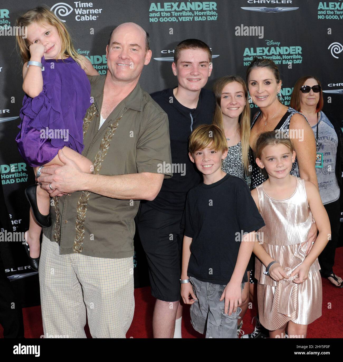 David Koechner attends the 'Alexander And The Terrible, Horrible, No Good, Very Bad Day' Premiere, Los Angeles Stock Photo