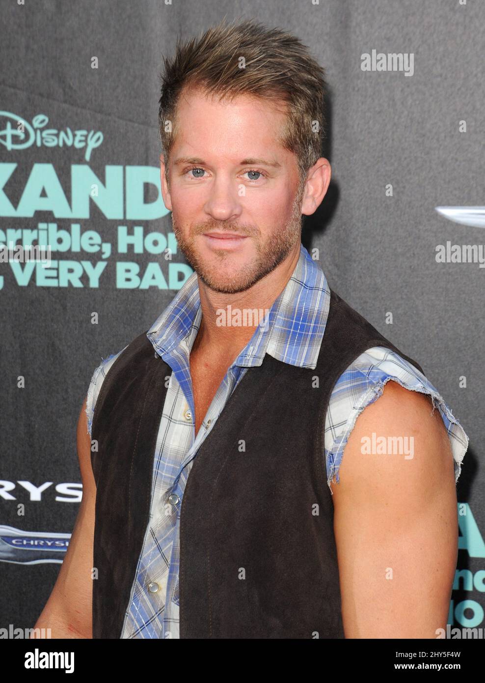 'Thunder from Downunder' arrives at the premiere of 'Alexander And The Terrible, Horrible, No Good, Very Bad Day' at the El Capitan Theatre, Los Angeles Stock Photo