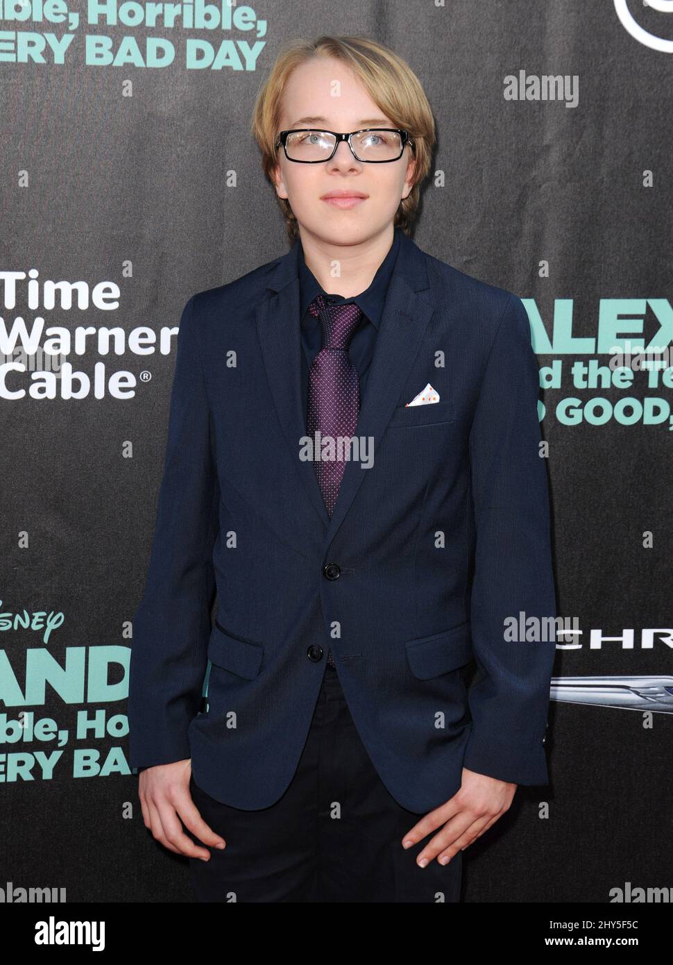 Ed Oxenbould arrives at the premiere of "Alexander And The Terrible