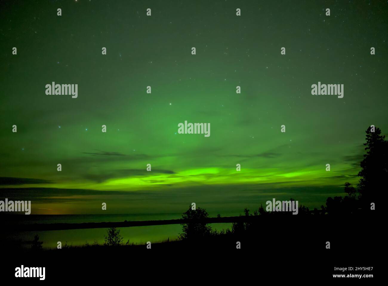 Northern Lights captured at night Stock Photo Alamy