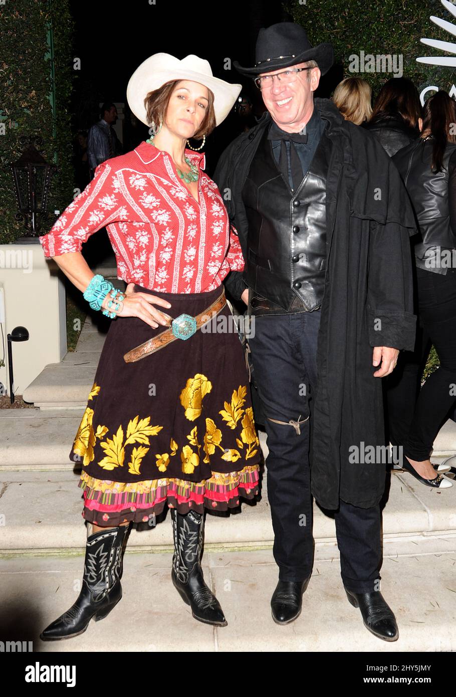 Tim Allen, Jane Hajduk attending the Casamigos Tequila Halloween Party in Los Angeles, USA. Stock Photo