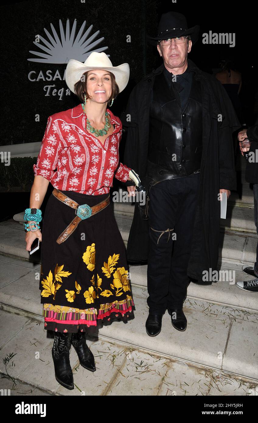 Tim Allen, Jane Hajduk attending the Casamigos Tequila Halloween Party in Los Angeles, USA. Stock Photo