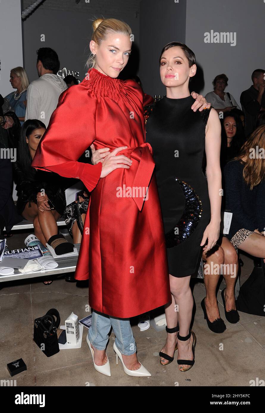 Jaime King, Rose McGowan attending the RUFFIAN Spring 2015 Collection