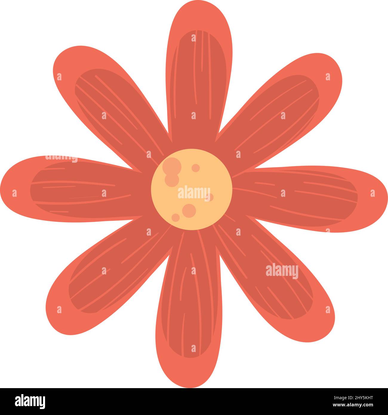orange flower design Stock Vector Image & Art - Alamy