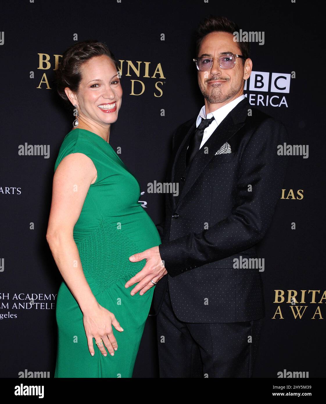 Robert Downey Jr. and Susan Downey attending the BAFTA Jaguar