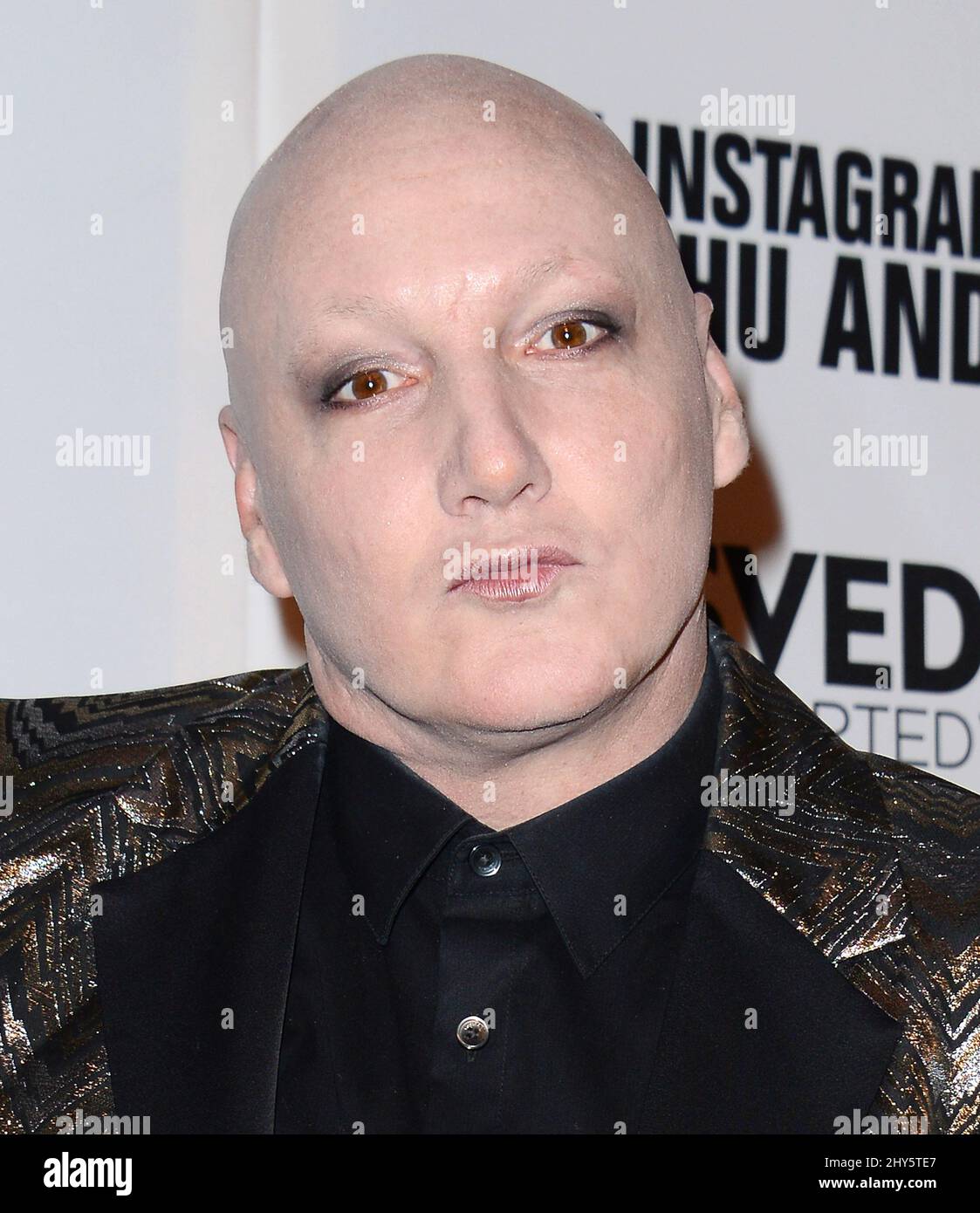James St. James attending The Instagram Art Of Mathu Andersen Exhibition Opening Party held at World of Wonder Storefront Gallery Stock Photo