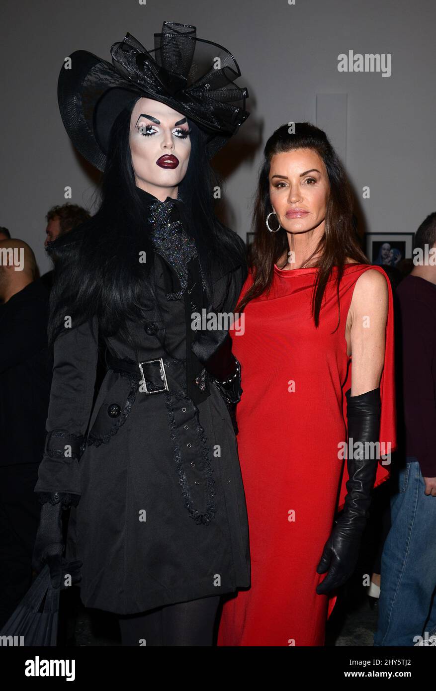Janice Dickinson attending The Instagram Art Of Mathu Andersen Exhibition Opening Party held at World of Wonder Storefront Gallery Stock Photo
