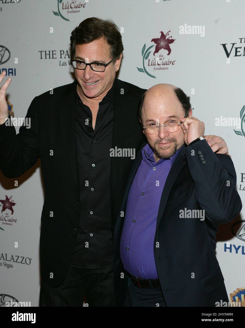 Bob Saget, Jason Alexander arriving for the The Lili Claire €˜Live Your Passion€™ Celebrity Benefit and Concert, The Palazzo Las Vegas. Stock Photo