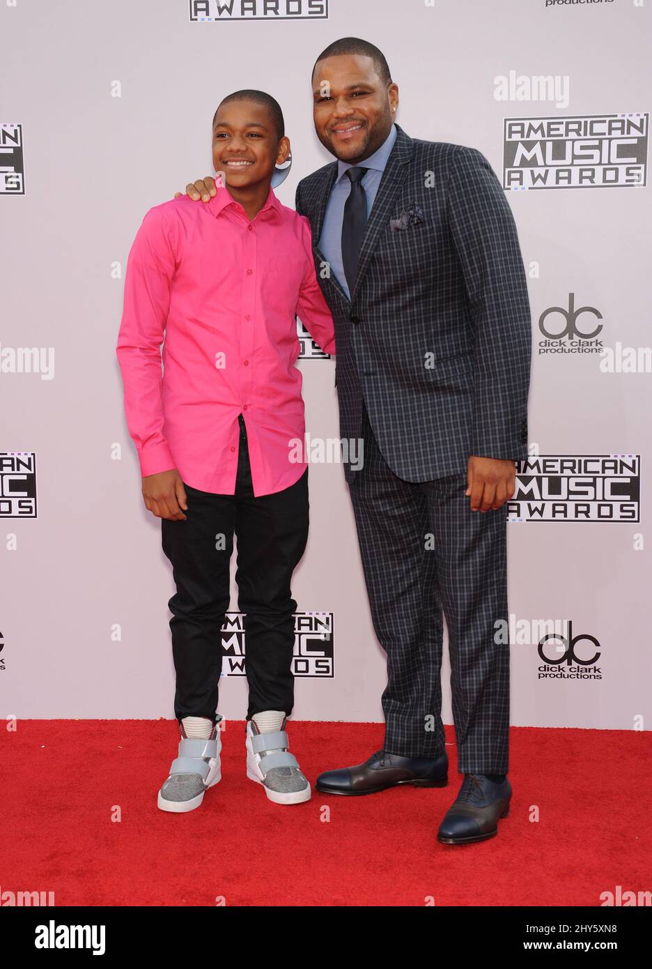 Anthony Anderson attending the American Music Awards 2014 at the Nokia Theatre Stock Photo
