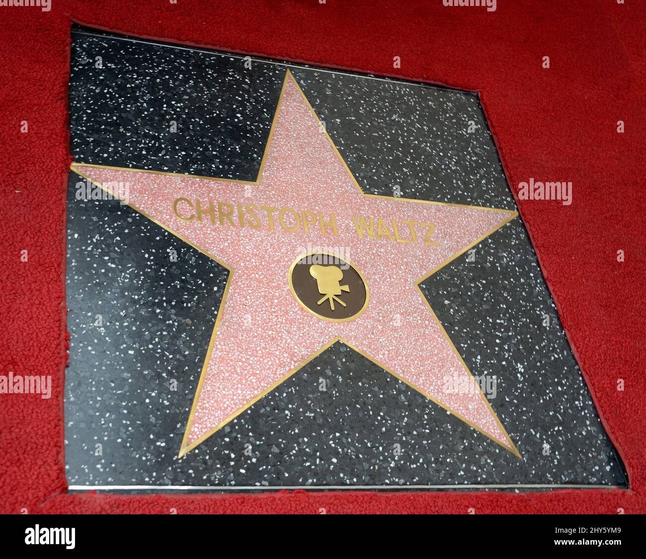 Christoph Waltz' Star during the Christoph Waltz Hollywood Walk of Fame ...