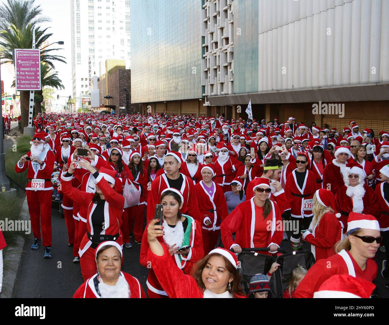 Atmosphere attending the Great Santa Run Fundraiser for Opportunity