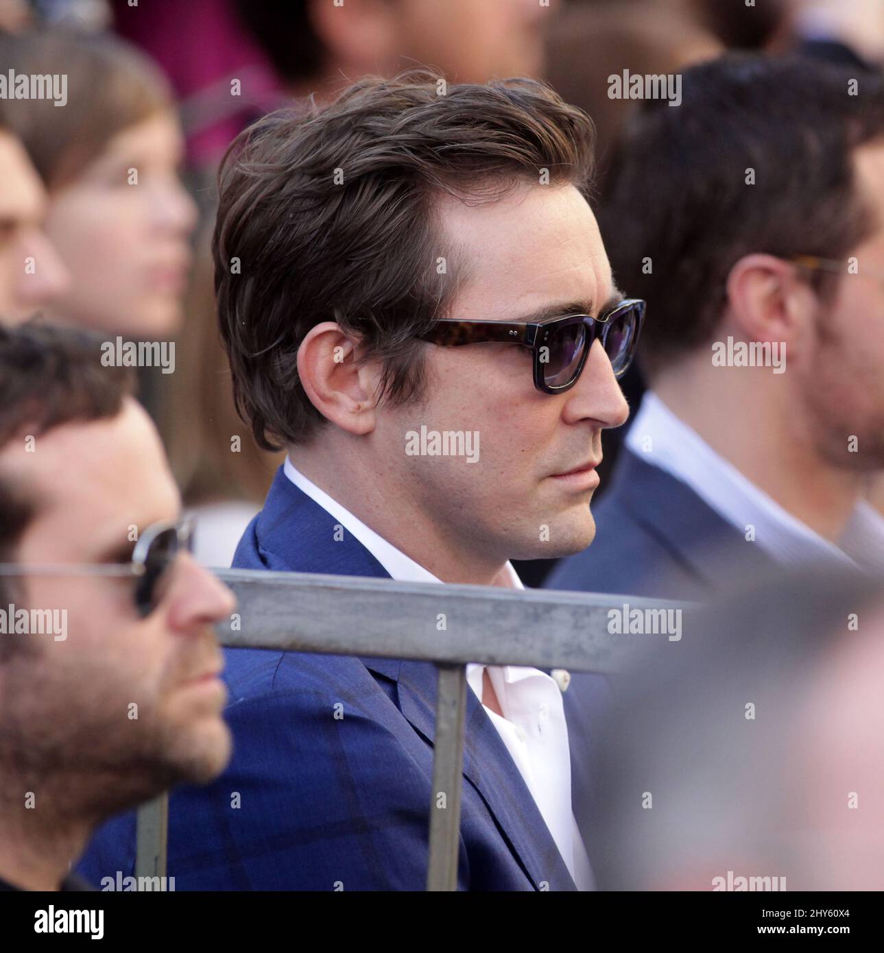 Lee Pace attend the ceremony honoring Peter Jackson with a star on the Hollywood Walk of Fame on December 8, 2014 in Los Angeles, California. Stock Photo