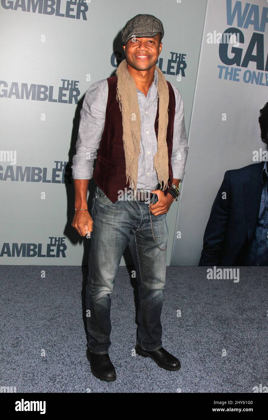 Cuba Gooding Jr. attending the premiere of “The Gambler” in New York