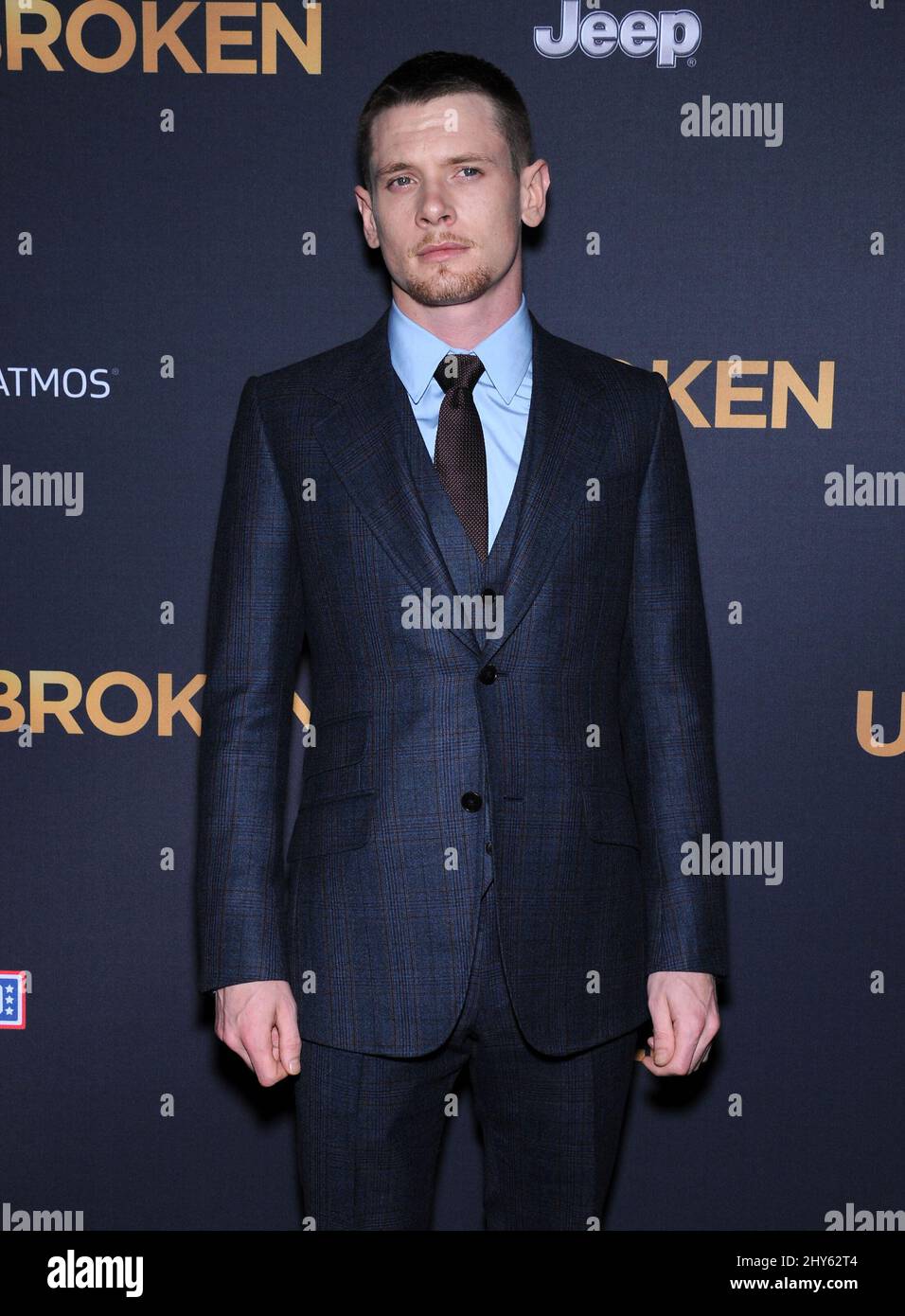 Jack O'Connell attending the 'Unbroken' Premiere in Los Angeles Stock Photo