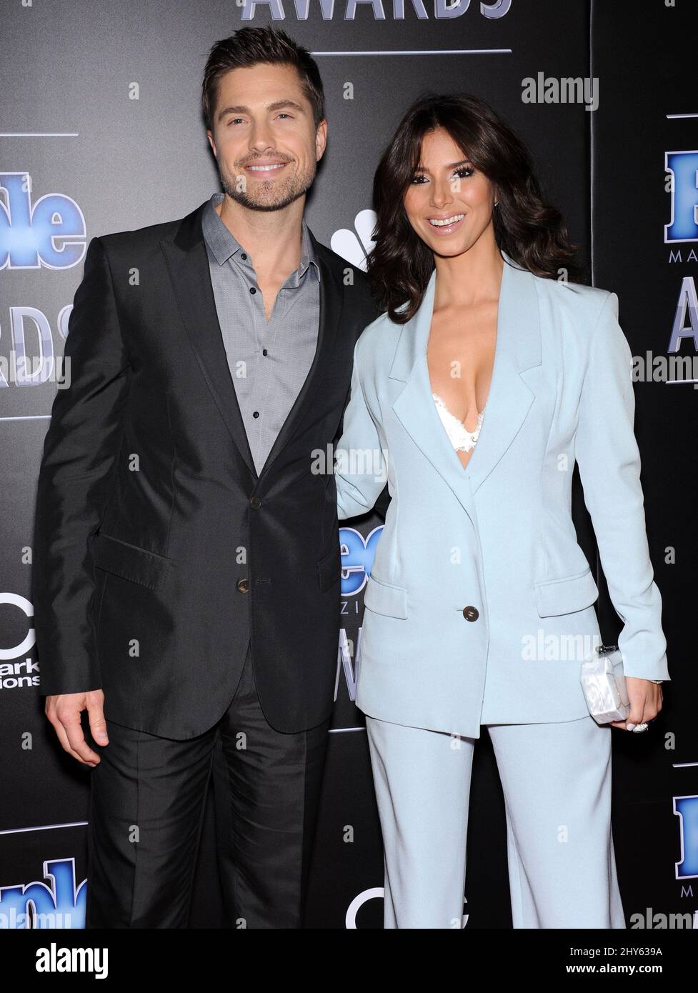 Eric Winter & Roselyn Sanchez attending the People Magazine Awards at the Hilton Hotel Stock Photo