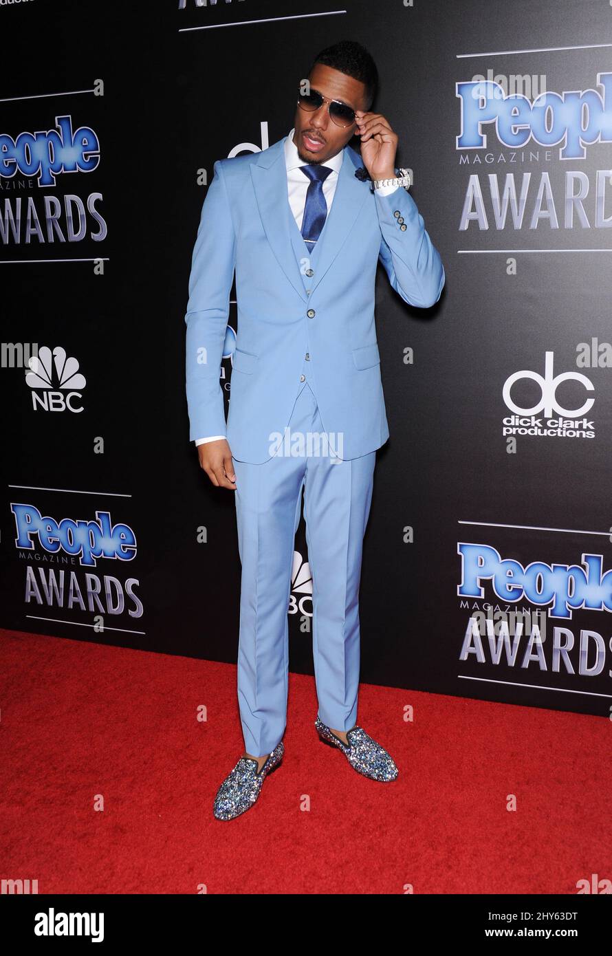 Nick Cannon attending the People Magazine Awards at the Hilton Hotel