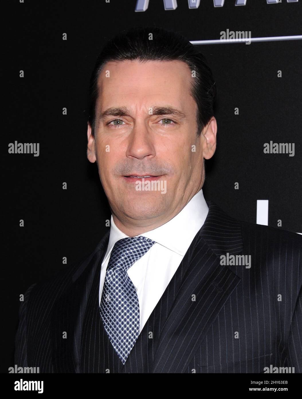 Jon Hamm attending the People Magazine Awards at the Hilton Hotel Stock