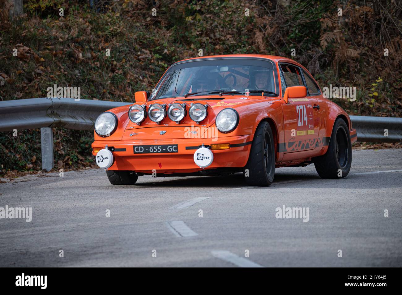 A 69th edition of the Costa Brava rally Porsche 911 SC Stock Photo - Alamy
