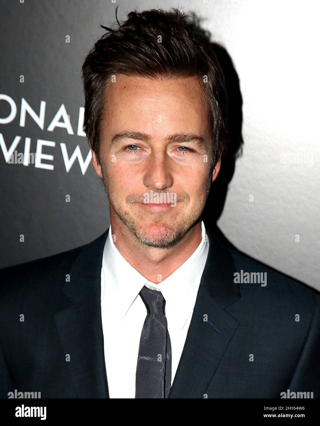 Edward Norton attending the 2015 National Board Of Review Gala in New York Stock Photo