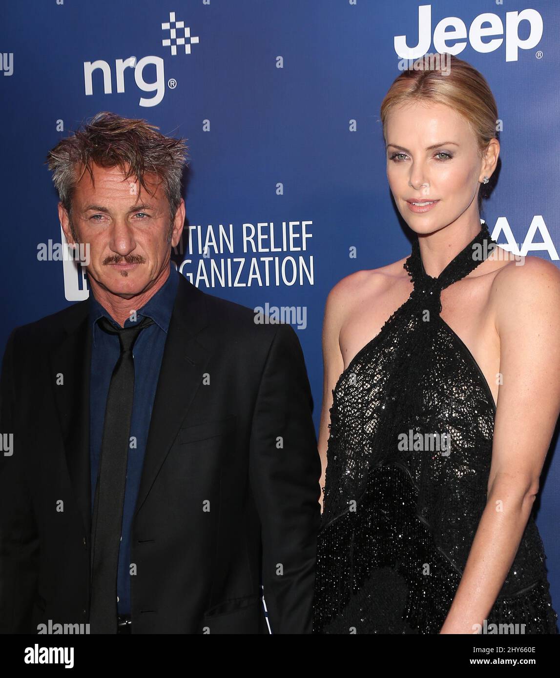 Sean Penn and Charlize Theron arriving for the 4th Annual Sean Penn