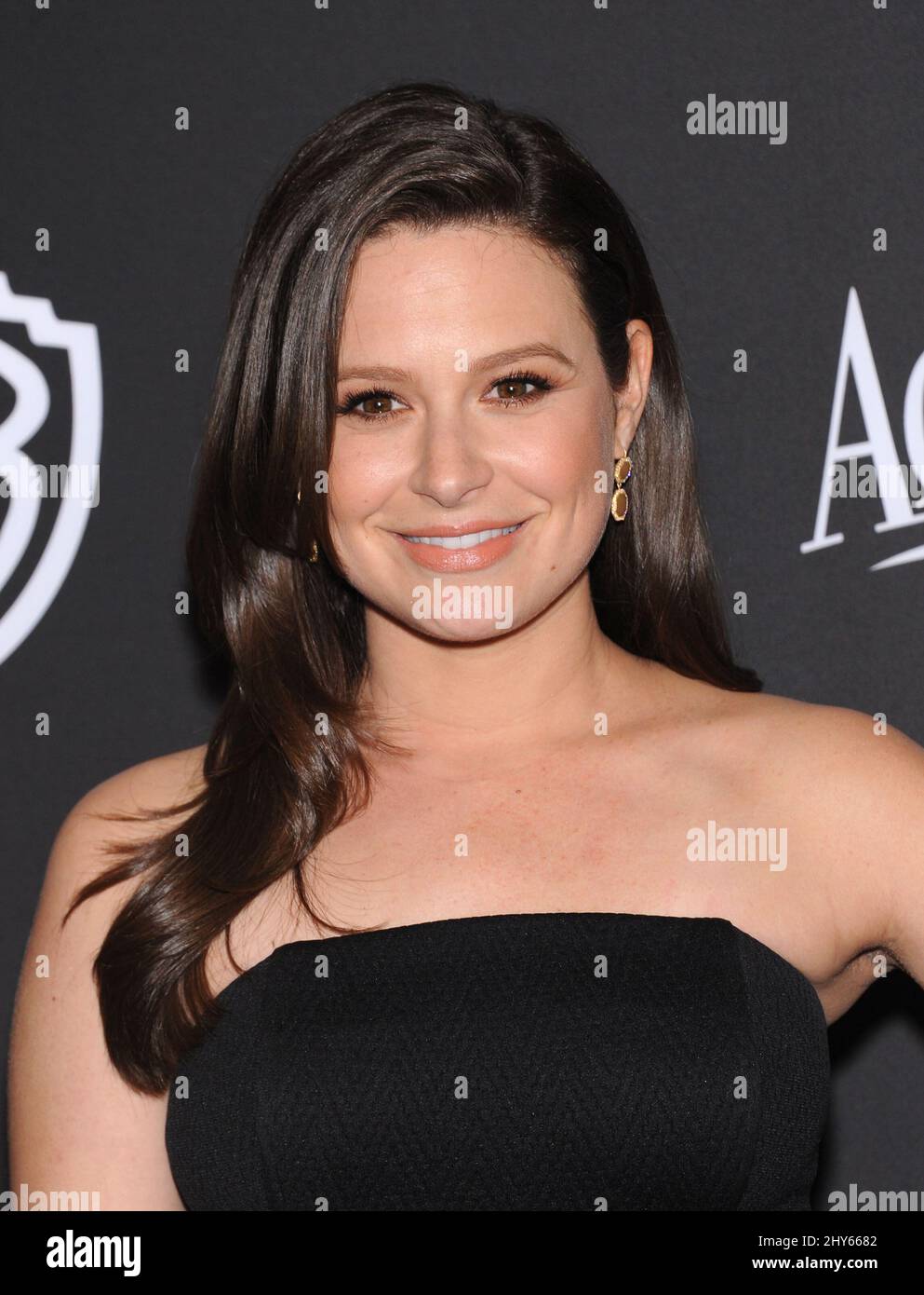 Katie Lowes attending the InStyle/Warner Bros Golden Globe Party held