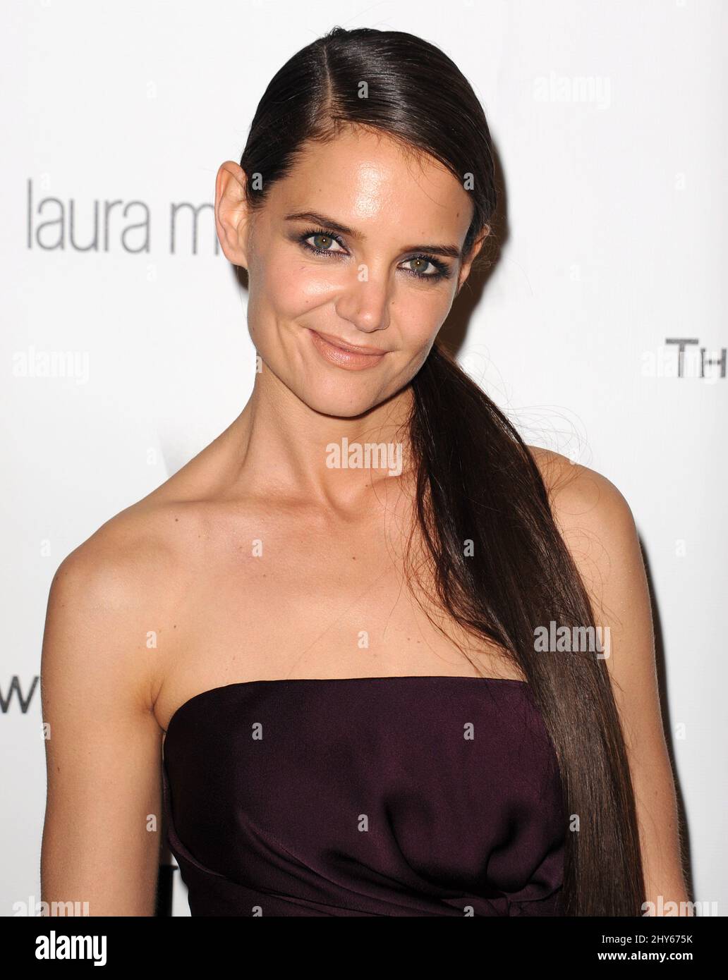Katie Holmes attending the Weinstein Company and Netflix Golden Globes