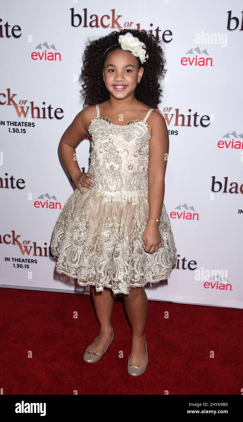 Jillian Estell arriving for the Black or White premiere held at the