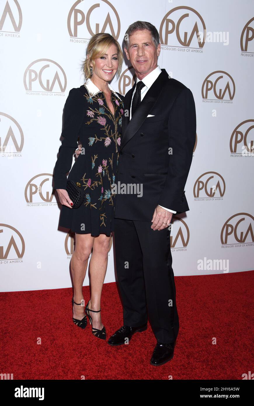 Jon Feltheimer and Laurie Demarest attending the 26th Annual Producers Guild Awards at the Hyatt