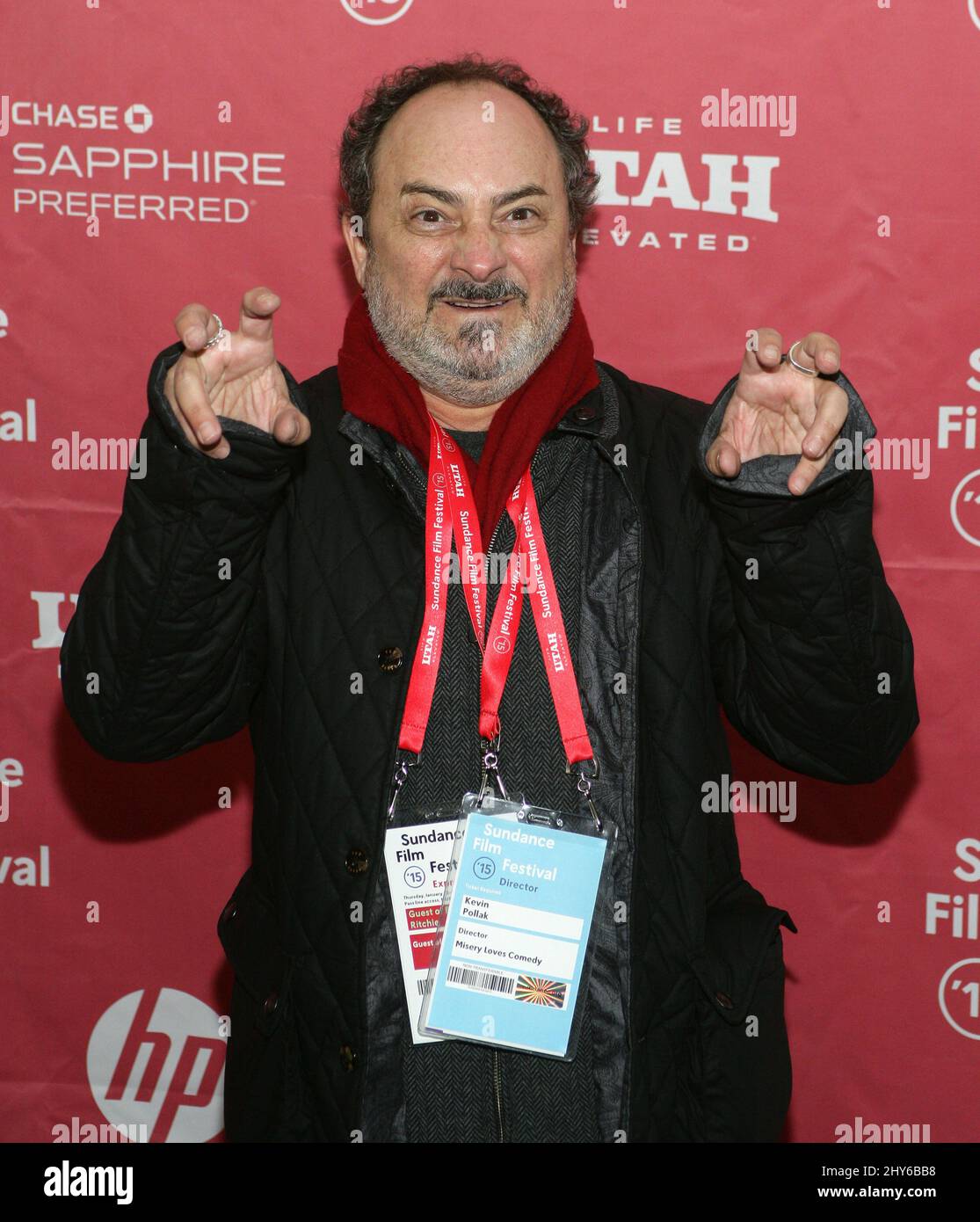 Kevin Pollak attending the 2015 Sundance Film Festival Premiere of THE D TRAIN held at the Library Center Theatre Stock Photo