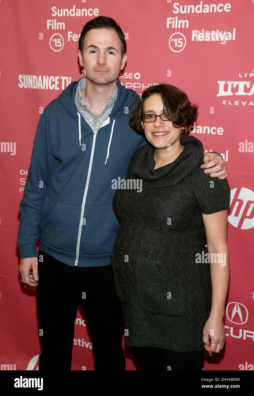 Ryan Fleck and Anna Boden attending the 2015 Sundance Film Festival Premiere of MISSISSIPPI GRIND held at the Eccles Theatre Stock Photo