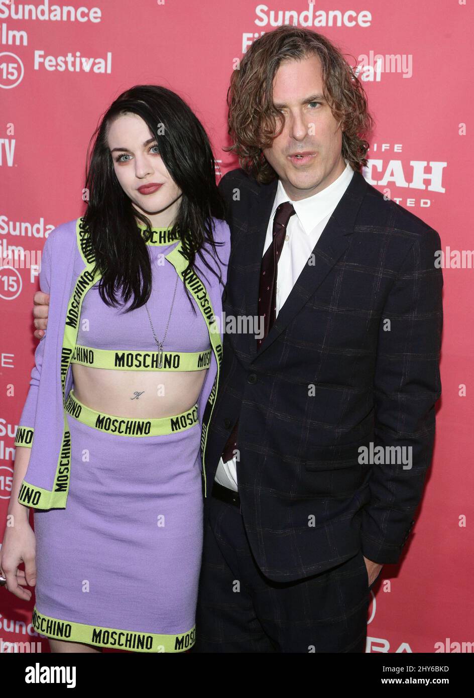 Frances Bean Cobain and Brett Morgen attending the 2015 Sundance Film Festival Premiere of KURT COBAIN: MONTAGE OF HECK held at the Marc Stock Photo