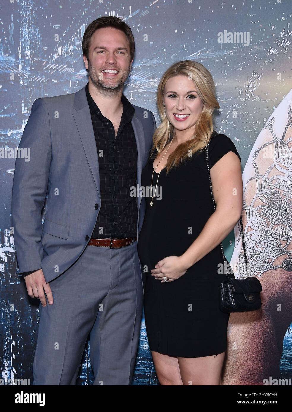 Scott Porter & Kelsey Mayfield attending the 'Jupiter Ascending' Premiere  in Los Angeles Stock Photo - Alamy