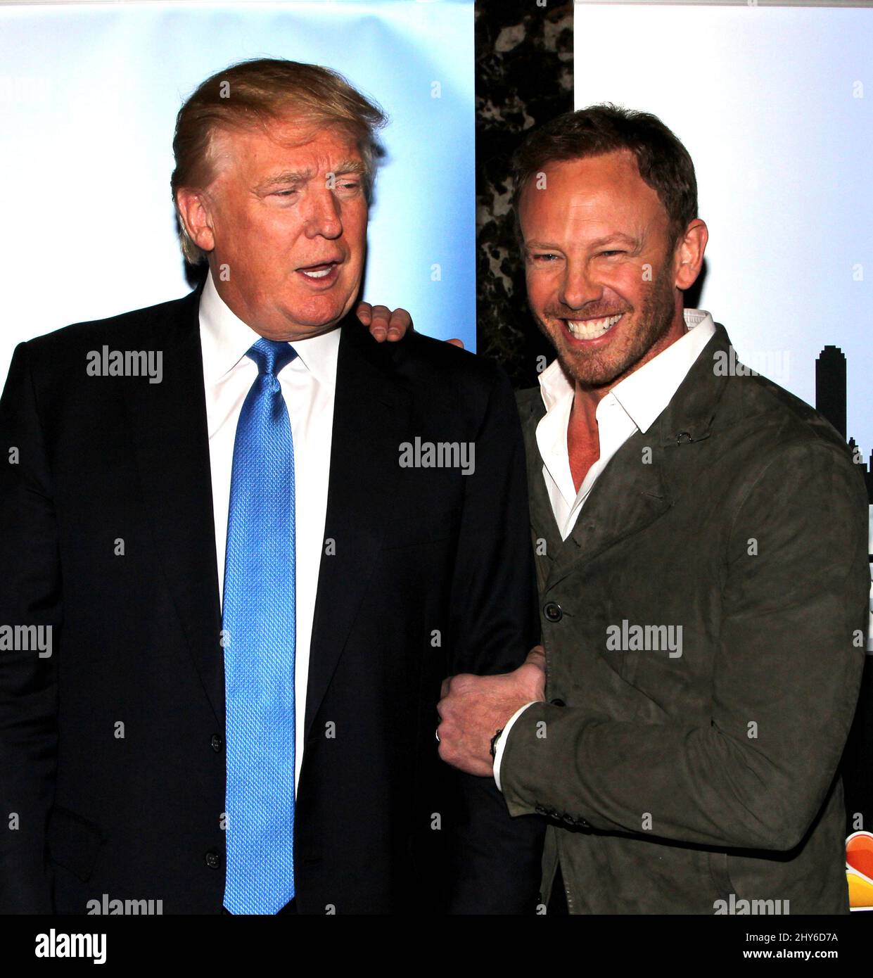 Donlad Trump and Ian Ziering attending the 'Celebrity Apprentice' Red