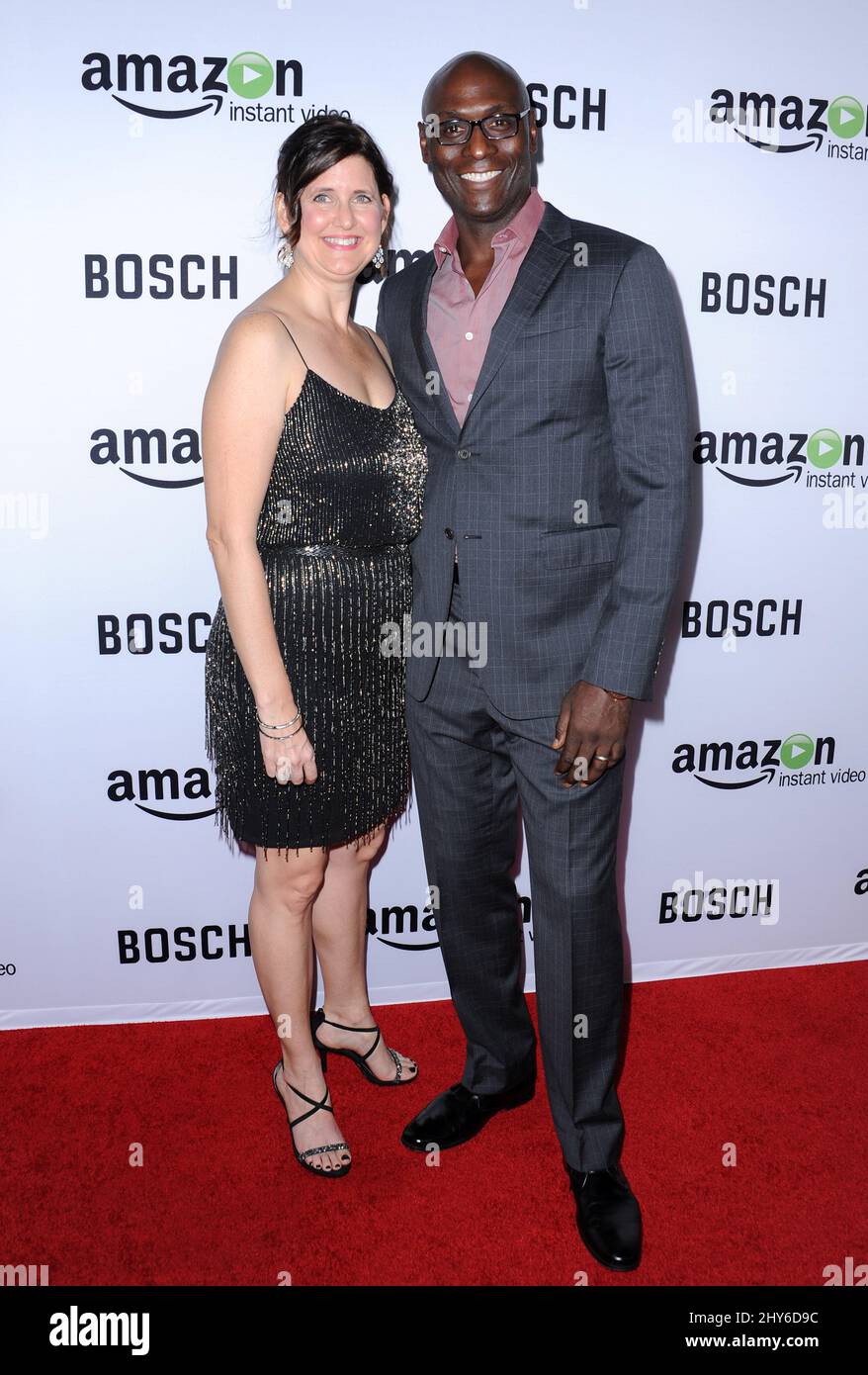 Lance Reddick attending a special screening of Bosch Stock Photo