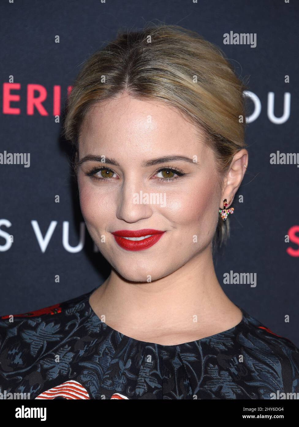 Diana Agron attends an event called, Louis Vuitton unveils an unconventional exhibition, 'SERIES 2 ??? Past, Present and Future'. This exhibition is a modern and unexpected interpretation of a fashion show. February 5, 2015 Los Angeles, Ca. Stock Photo