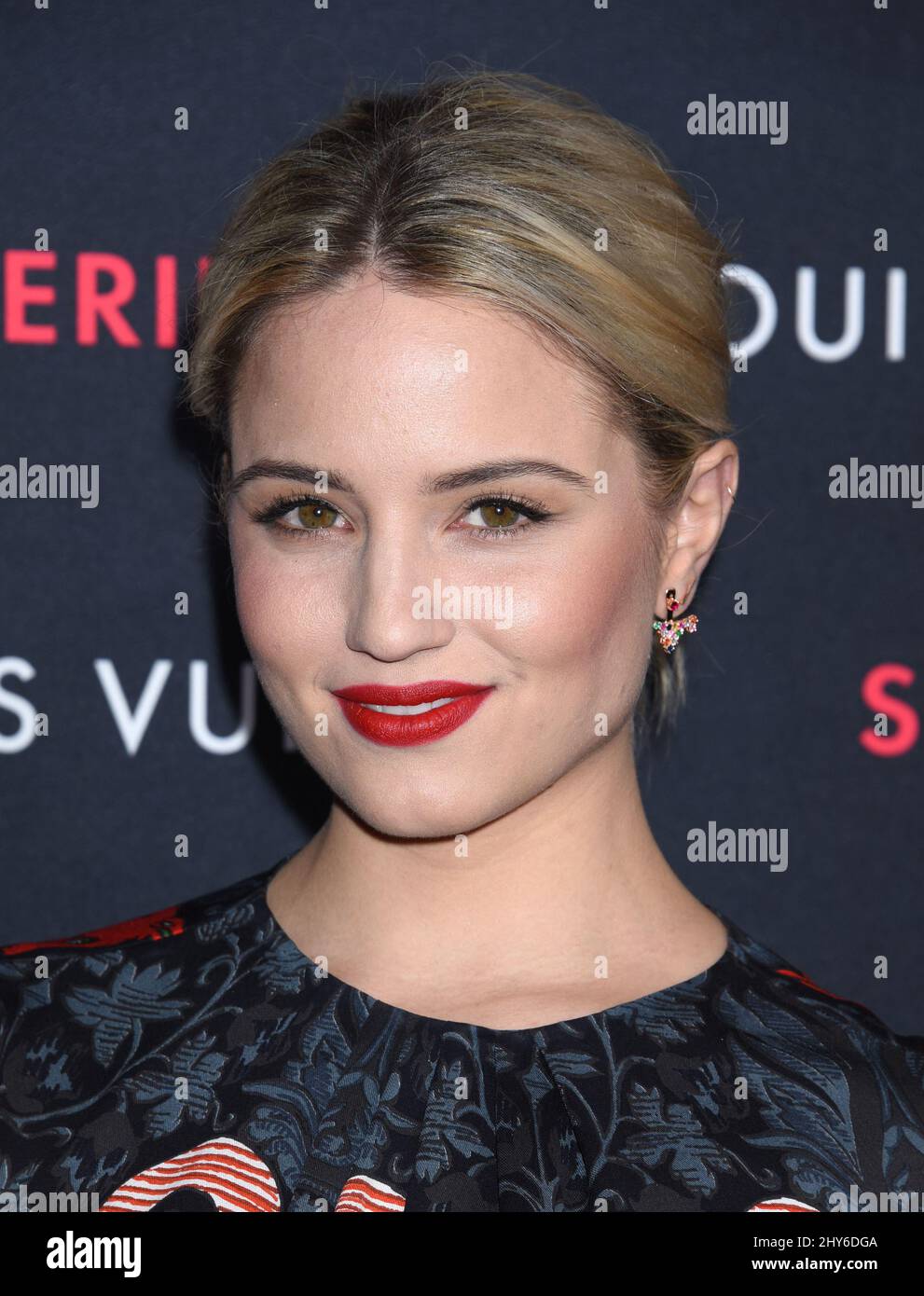 Diana Agron attends an event called, Louis Vuitton unveils an unconventional exhibition, 'SERIES 2 ??? Past, Present and Future'. This exhibition is a modern and unexpected interpretation of a fashion show. February 5, 2015 Los Angeles, Ca. Stock Photo