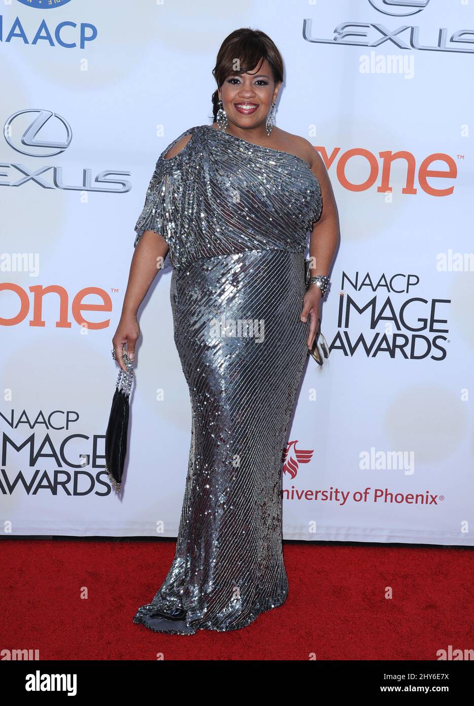 Chandra Wilson arriving at the 2015 NAACP Image Awards in Pasadena, California. Stock Photo
