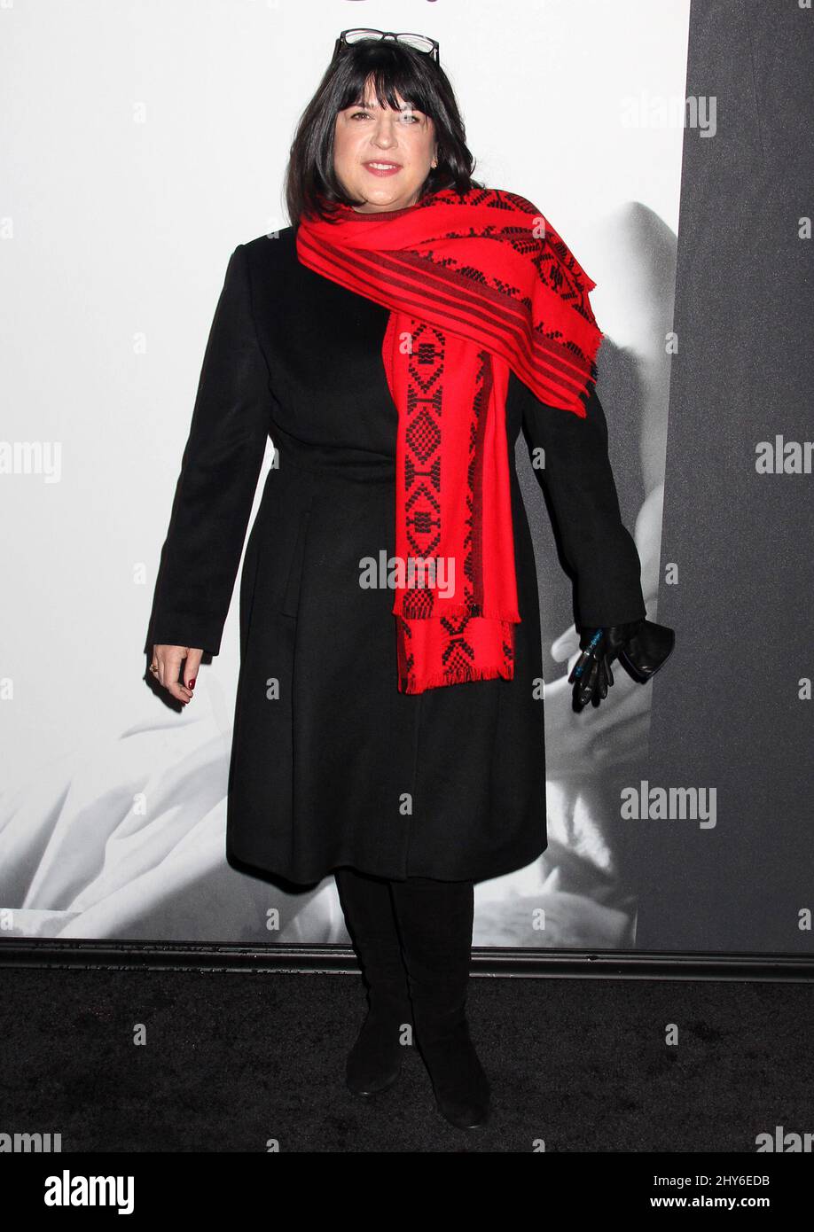 E L James attending the premiere of Fifty Shades of Grey in New York ...