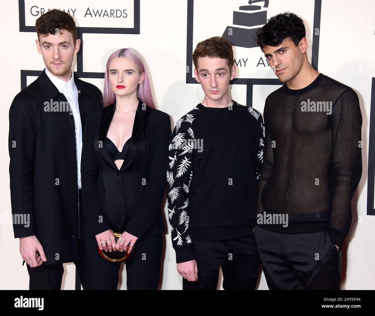 Clean Bandit attends the 57th Annual GRAMMY Awards at the Staples